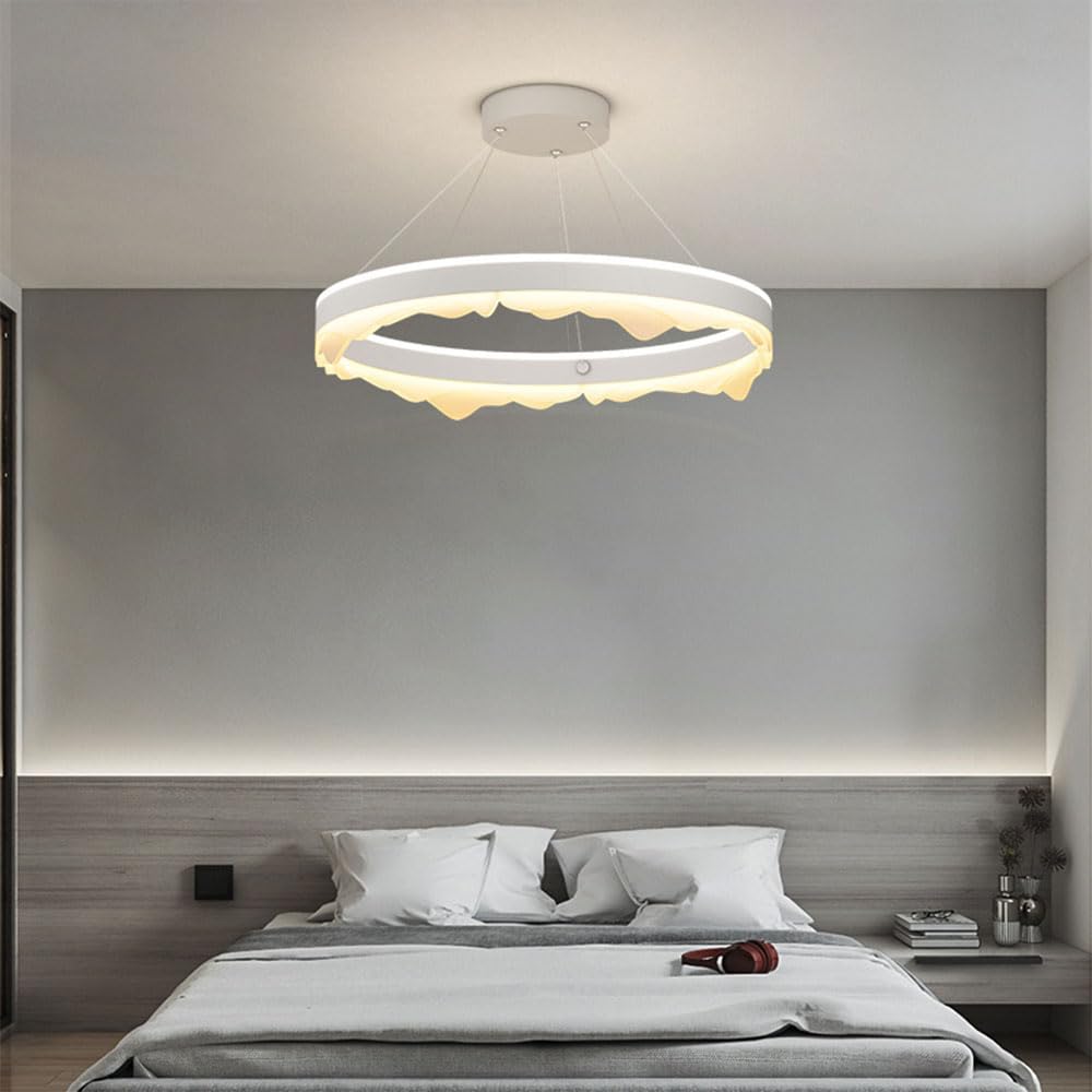 Lámpara Colgante de hardware con diseño circular elegante y sofisticación minimalista