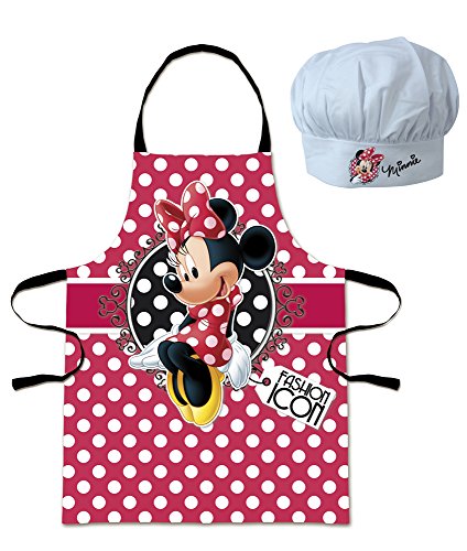 Grembiule e cappello da chef cuoco Minnie Disney