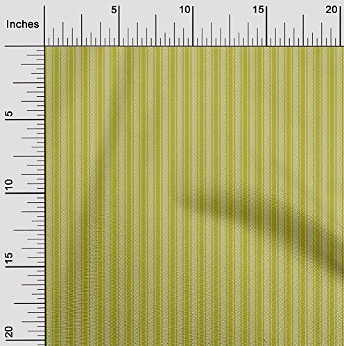 oneOone Organic Cotton Poplin Twill Fabric Diagonal Line & Stripe Print Fabric By The Yard 42 Inch Wide
