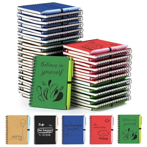 Carnet de motivation A6 avec stylo Dynta en lot de 50 pour bureau
