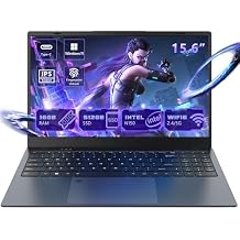 NINGMEI Laptop Computer | 15.6 HD Display | 1920X1080 FHD IPS | Intel Celeron N5095 4-Core Processor |16GB RAM | 512GB SSD | Supports 160 Angle Opening | WiFi with Windows 11 Laptop, Gray