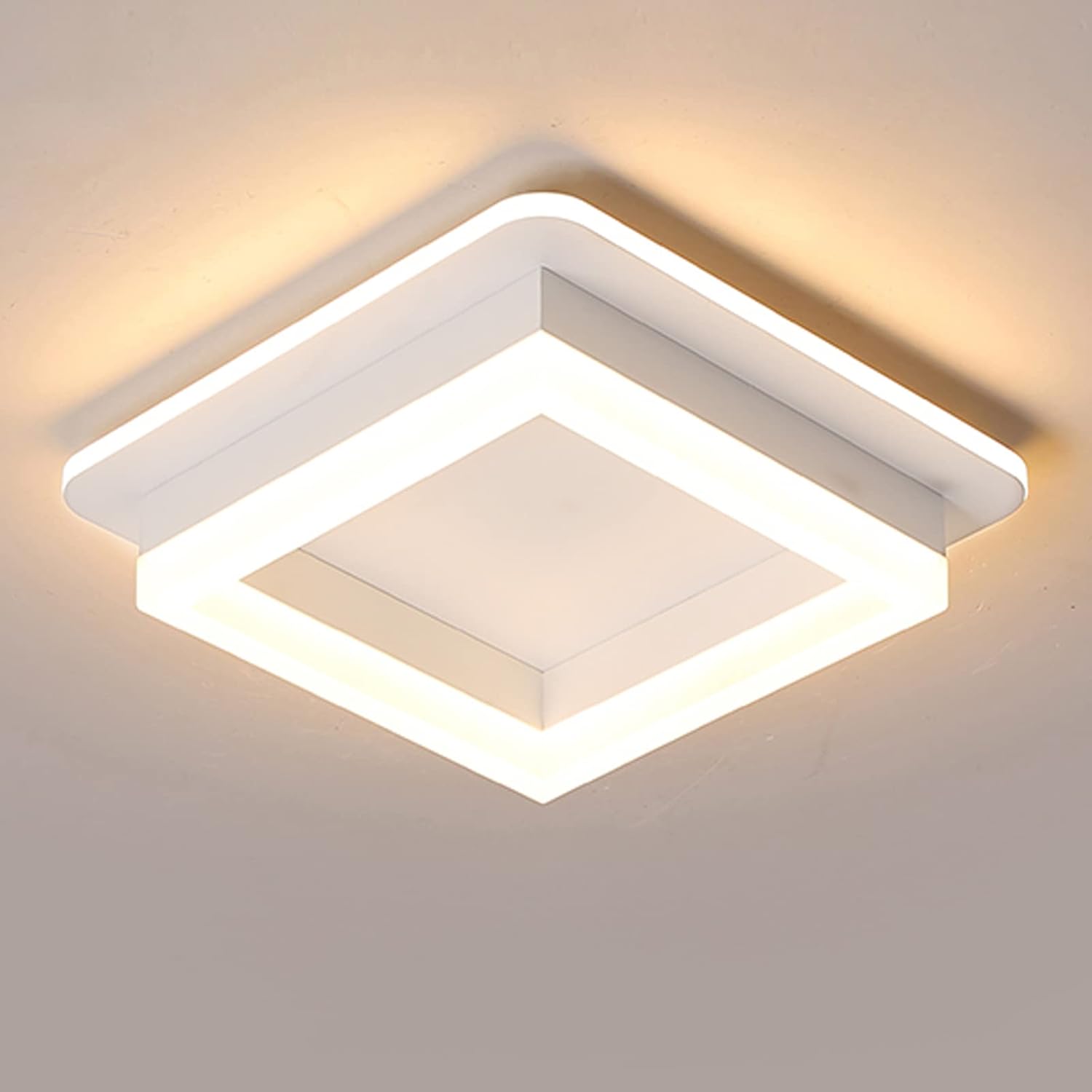 CANEOE 24W Square Hallway Light, Modern Flush Mount Led Ceiling Light