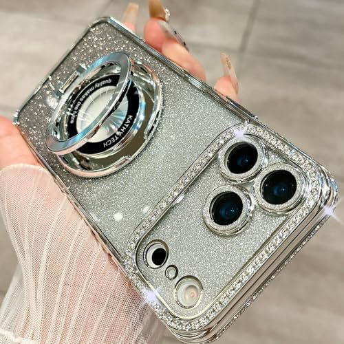 Coque iPhone 14 Plus anneau paillettes évite les chutes du téléphone