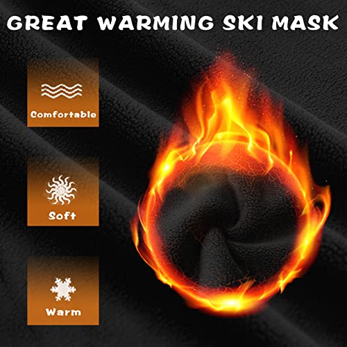 Kids Balaclava Ski Mask Winter Face Mask for Boys Girls Windproof Neck Warmer Gaiter Fleece Hood Face Cover for Cold Weather2