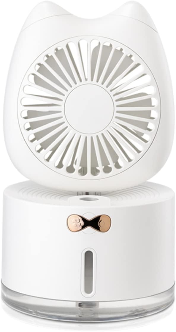 Zerodeko Desk Fan Mini Fan Humidifying Fan Cat Fan Small Fan Usb