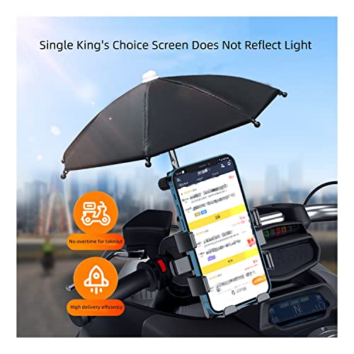 Lingmo Motorcycle Phone Holder Mount - Motorcycle Phone Holder Handlebar Clamp, Motorcycle Scooter Phone Clip, One Hand Operation Handleba （16" 13.5" 10 Cm） #TOP6