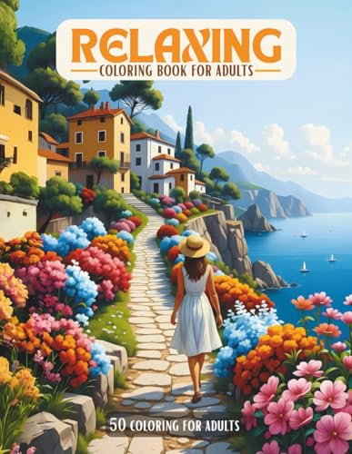 Relaxing coloring book for adults: 50 coloring for adults with Beautiful scenes of tranquility. image 2