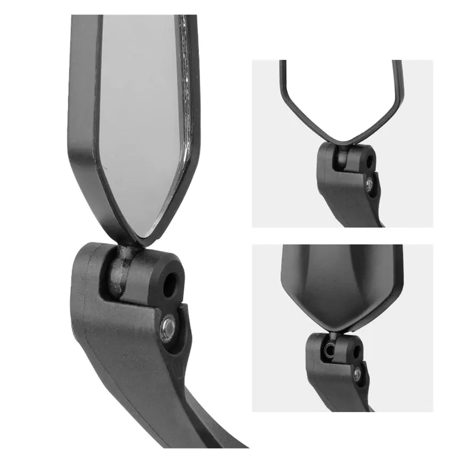 retroviseur velo Rétroviseur de cyclisme moto e-bike Scooter réflecteur de guidon vtt vélo Angles de vue larges rétroviseurs réglables(Right 2)
