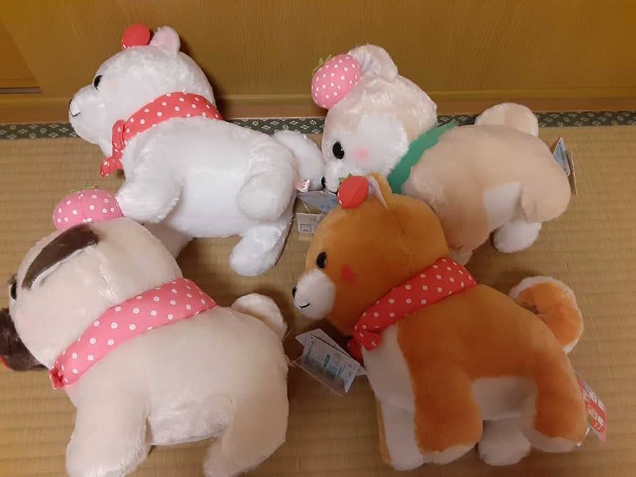 まるたま豆しば三兄弟4 パグ兵衛 JB まるたま豆しば三兄弟4 STぬいぐるみ パグ兵衛&まさおセット