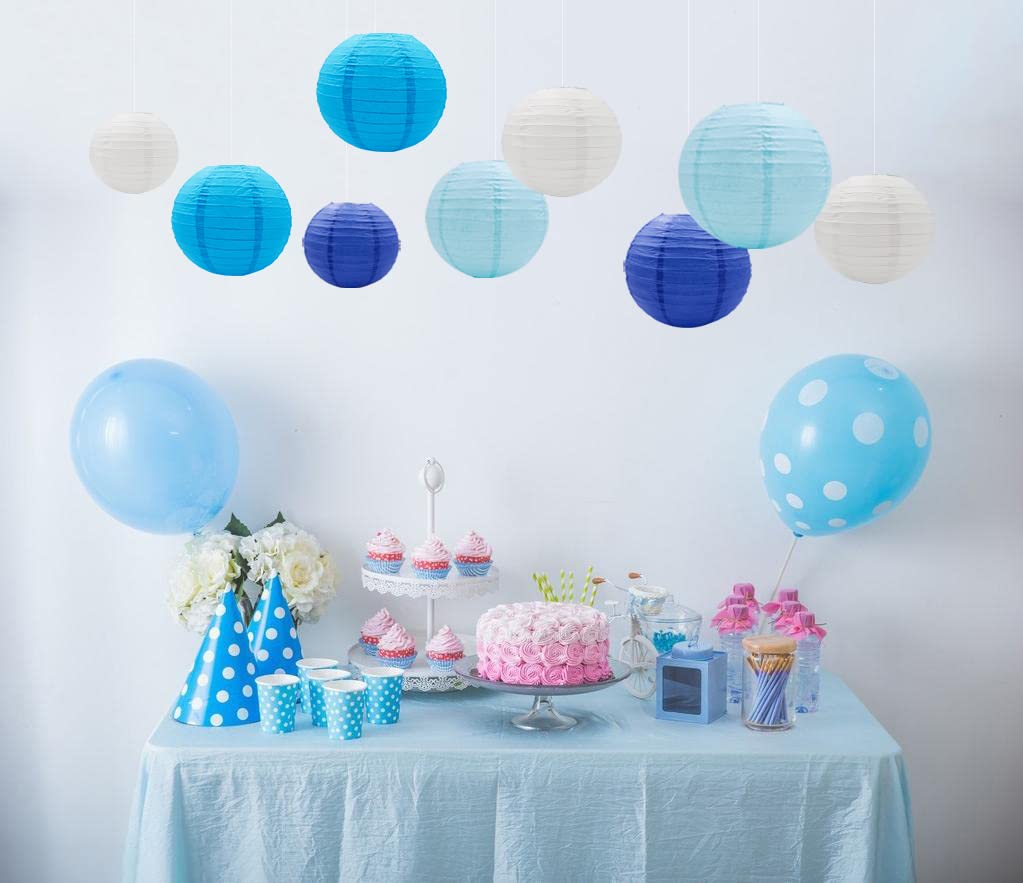 Lanterna Di Carta Rotonda 20cm - Decorazione Per Feste, Matrimoni E Eventi Esterni - Foto 6