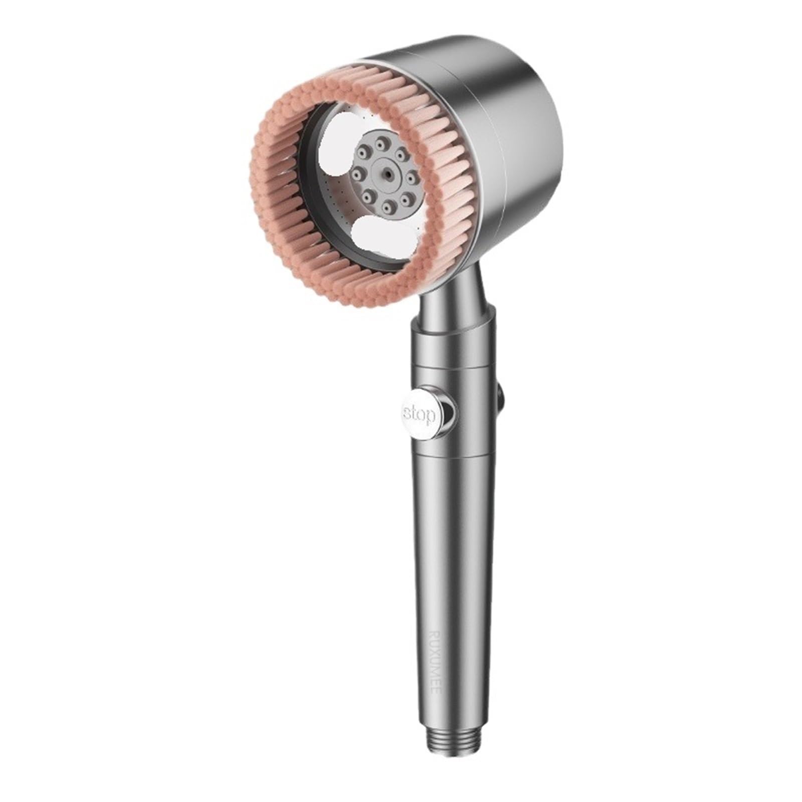 Cabezal De Ducha Cabezal de ducha con filtro alta presión, 5 modos, refuerzo presurizado, lluvia, parada mano ajustable accesorios baño masaje Para BañO En Casa(Gray)