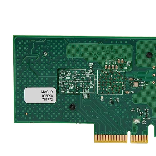 Tarjeta de Red PCIe 10000Mbps Alta Velocidad Adaptador Gigabit con Controlador 82599EN PCI Express X4 5.0GT SFP LC Fibra Óptica para Win Server Linux VMWare ESXi miniatura 5