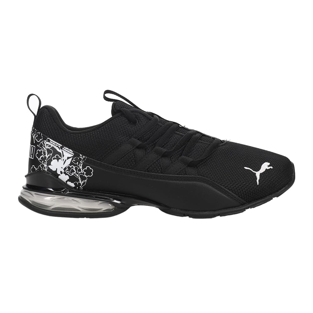 PUMA Womens Riaze Prowl Floral Lace Up Sneakers Shoes Casual - Black