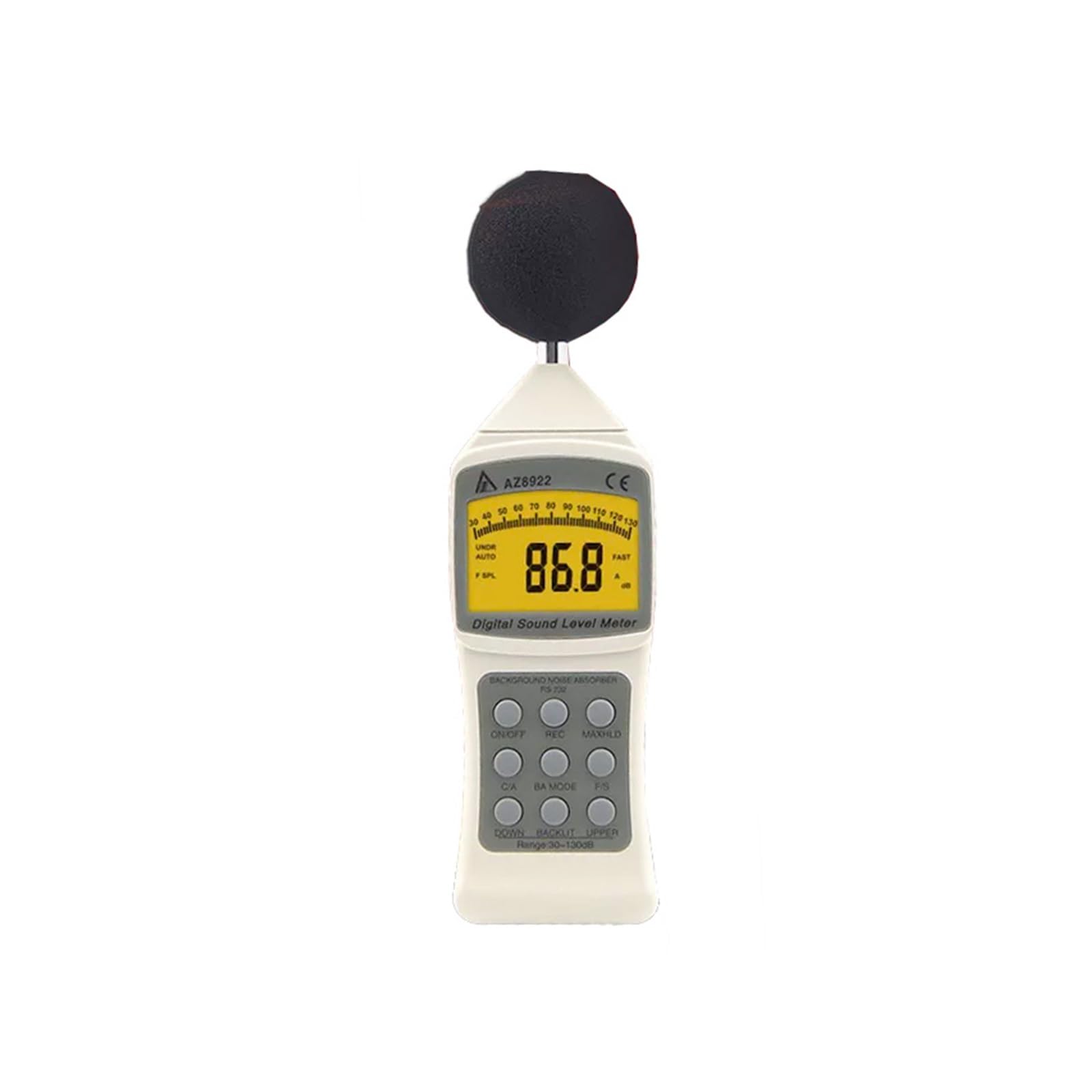AZ8922 Medidor de Nivel de Sonido Digital Medidor de Ruido Medidor de decibelios de Sonido portátil Probador de Ruido
