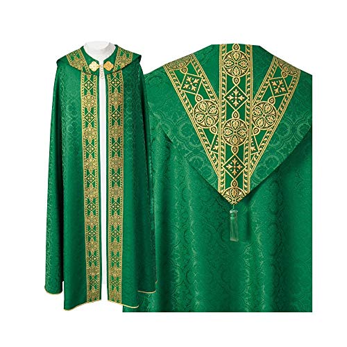 Cope for Priest - Semi-gothic style Cope with a matching stole all liturgical colors.2