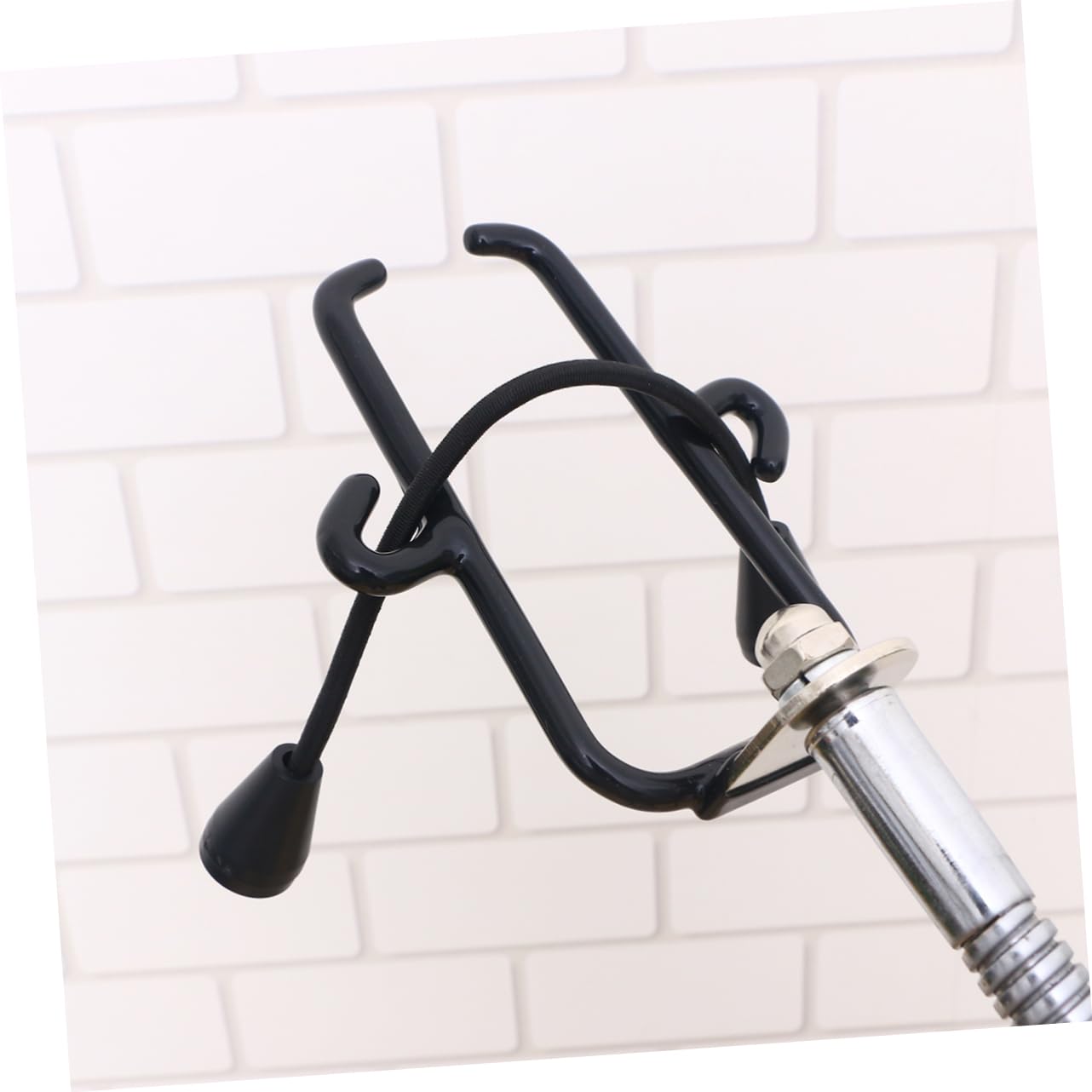 Healeved Verstellbarer Haartrocknerhalter Silber mit Saugnapf aus Eisen