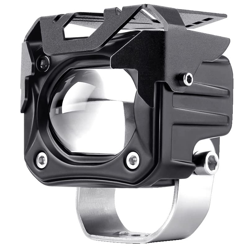 Image of ELTRON TURBO DC Power 12V-24Volts 160Watts Imported 1 Year Warranty Lens Ultra Fog Light LED Universal For All Bikes, Car, Motorcycles, Scooties Projector Light White + Yellow Beam (Pack Of 2, Switch)