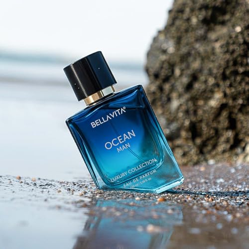 Image of Bella Vita Luxury Men Ocean Aquatic Eau De Parfum With Marine, Orchid & Musk|Long Lasting Fresh Citrusy & Woody Edp Fragrance Scent Liquid Perfume,100 Ml