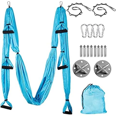 Aerial Yoga Hammock Trapeze,Yoga Swing Set,Ultra Strong Antigravity Yoga Hammock for Gym Home Fitness,Improved Yoga Inversions, Flexibility & Core Strength Cover