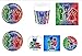 Produktbild PJ Masks Super Pygiamahelden Set mit Dekorationen für Feste - Kit Nr. 28 Cdc- (16 Teller, 16 Becher, 20 Servietten,1 essbare Oblate zum Personalisieren)