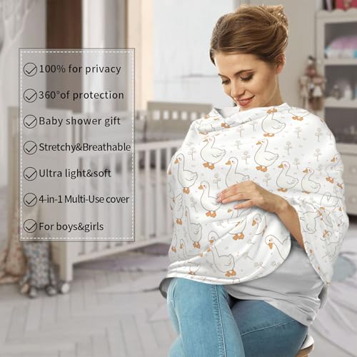 Image of Goose Baby Stuff Car Seat Cover for Baby,Mom Nursing Breastfeeding Covers,Multi-Use Car Seat Canopy Carrier Cover,Stroller Cover Newborn Shower Gift for Boys Girls