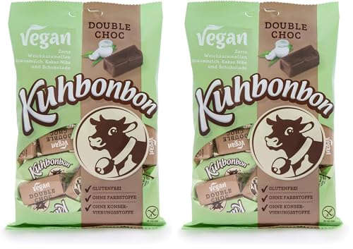 Kuhbonbon Dulce De Caramelo Vegano Doble Choc Caramelo 165 g (Paquete de 2)