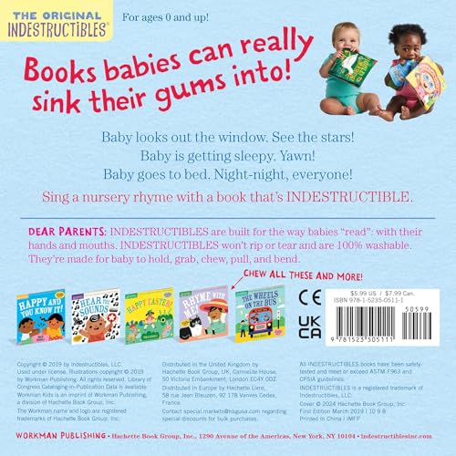 Image of Indestructibles (The Original): Twinkle, Twinkle, Little Star: Chew Proof . Rip Proof . Nontoxic . 100% Washable (Book for Babies, Newborn Books, Safe to Chew)
