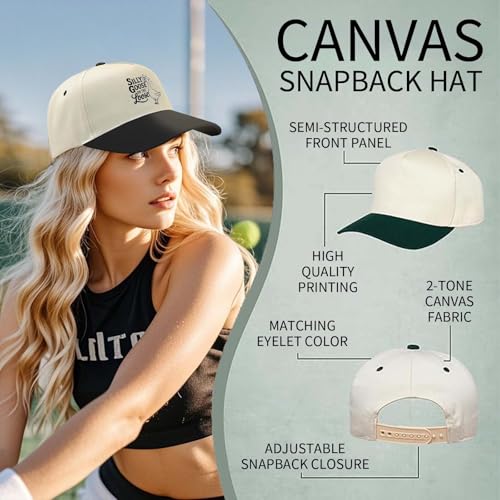 Image of Funny Goose Hat Silly Goose On The Loose Trucker Hat Women Vintage Mesh Cap for Summer