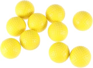 Toddmomy 10pcs Foam Golf Balls Indoor Golf Balls Bulk Golf Balls Soft Recycled Balls Training Balls Pu Ball Balls Yellow Hollow Ball Practice Ball Soft Ball Yellow Foam Ball Elasticity Ball