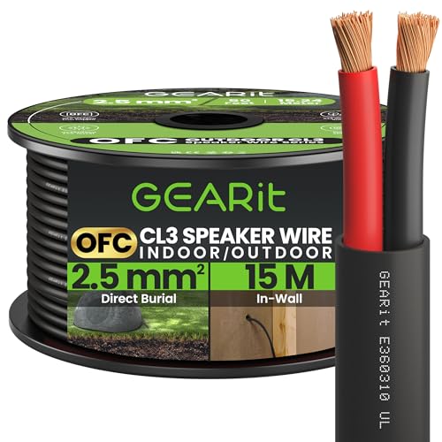 Cable de altavoz de cobre libre de oxígeno de 15m para un audio puro sin interferencias