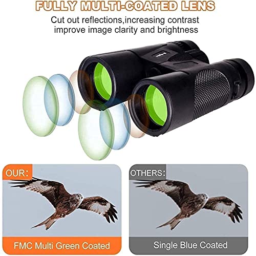 Binoculares para adultos 12x42 impermeables con lente HD miniatura 4