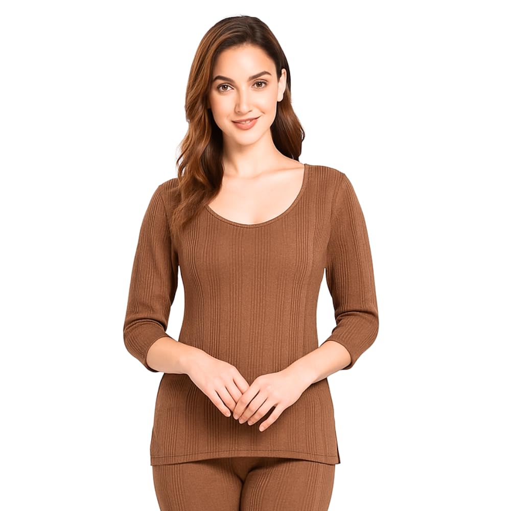 Comfort Thermal Full Sleeves Top for Women | Wool Fabric Thermal Top-image-49