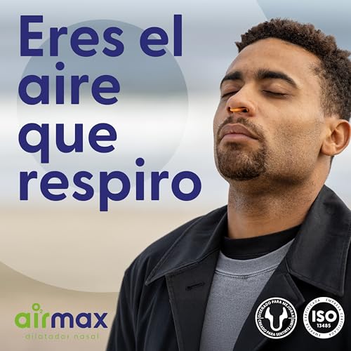 Miniatura 6 de Airmax - Dilatador Nasal Eficaz Para Los Ronquidos Y La Congestión Nasal - 1x De Tamaño Mediano - Dispositivo Médico Recomendado Por Los Médicos