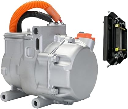 DC 12V Electric air conditioner Compressor 18CC 10000BTU AC compressor fit Truck Camper RV Trailer most vehicles Battery Drive Fast Cooling
