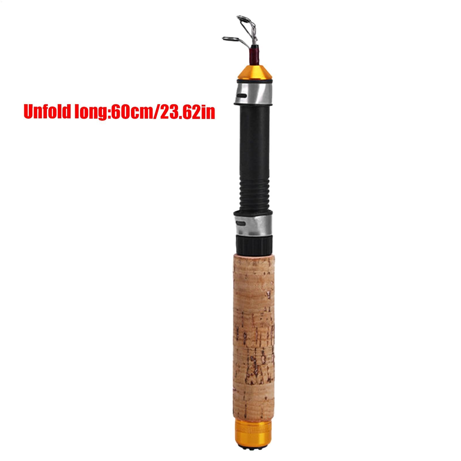 Caña y carrete para pescar en hielo - Carretes duraderos para pescar en hielo | Equipo compacto y ligero para pesca en hielo | Equipo de pesca portátil para agua dulce y salada | Herramientas esencial