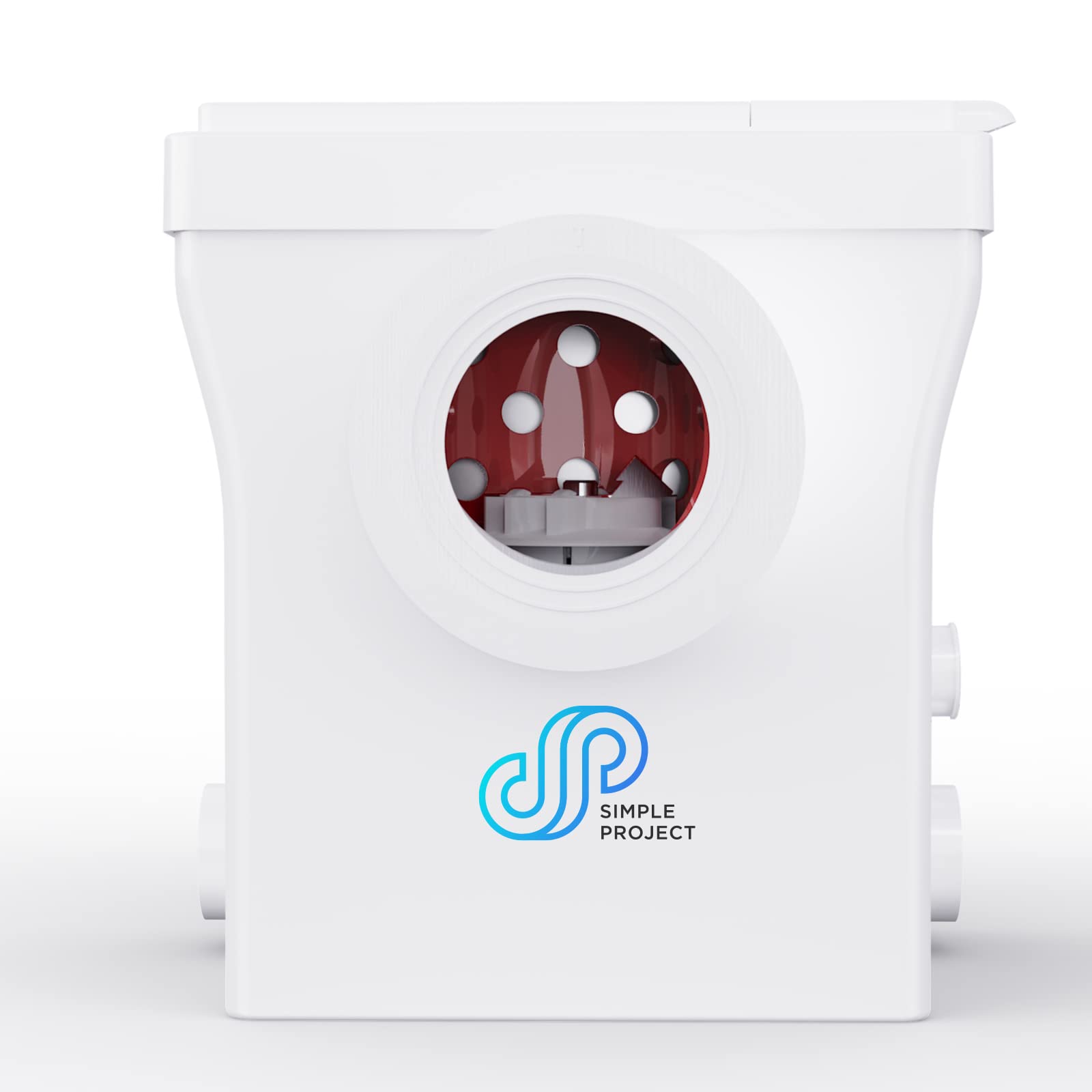 Simple Project 600W Macerator Pump, Basement Macerating Toilet Pump System, Macerator Sewerage Disposal Pump With 3 Water Inlets, Macerator Pump For Basement, Sink, Shower, Laundry