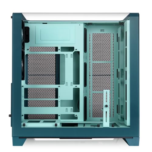 Image of Thermaltake View 390 Air; Mid Tower; 2x120mm CT Fans Included; 360mm Radiator Support; 420mm GPU Clearance; Hidden Connector Support; Rotatable PCIe Slots; Transformative Teal; CA-11F-00MTWN-00