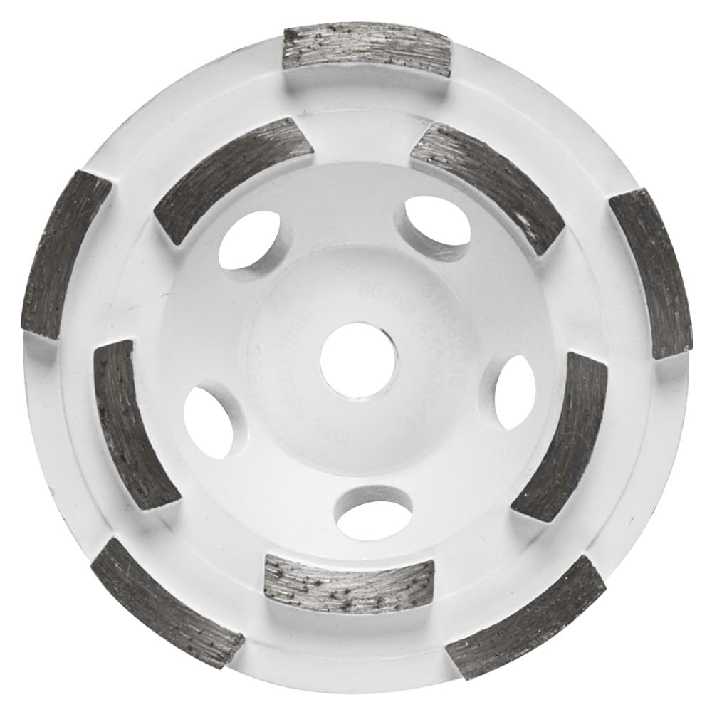 BOSCH DCDR04502 Diamantschleifscheibe, 11,4 cm, zweireihig, segmentierte Nabe, schnelle Materialabtragung, Beton, Mauerwerk, Winkelschleifer