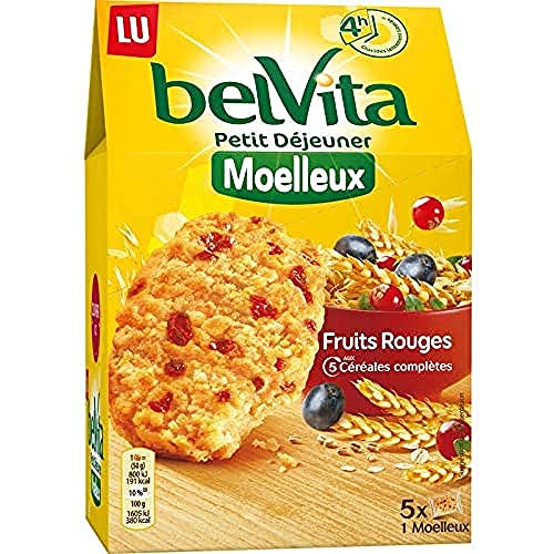 Belvita Soft Biscuit - Cereal de frutas rojas (250 g)