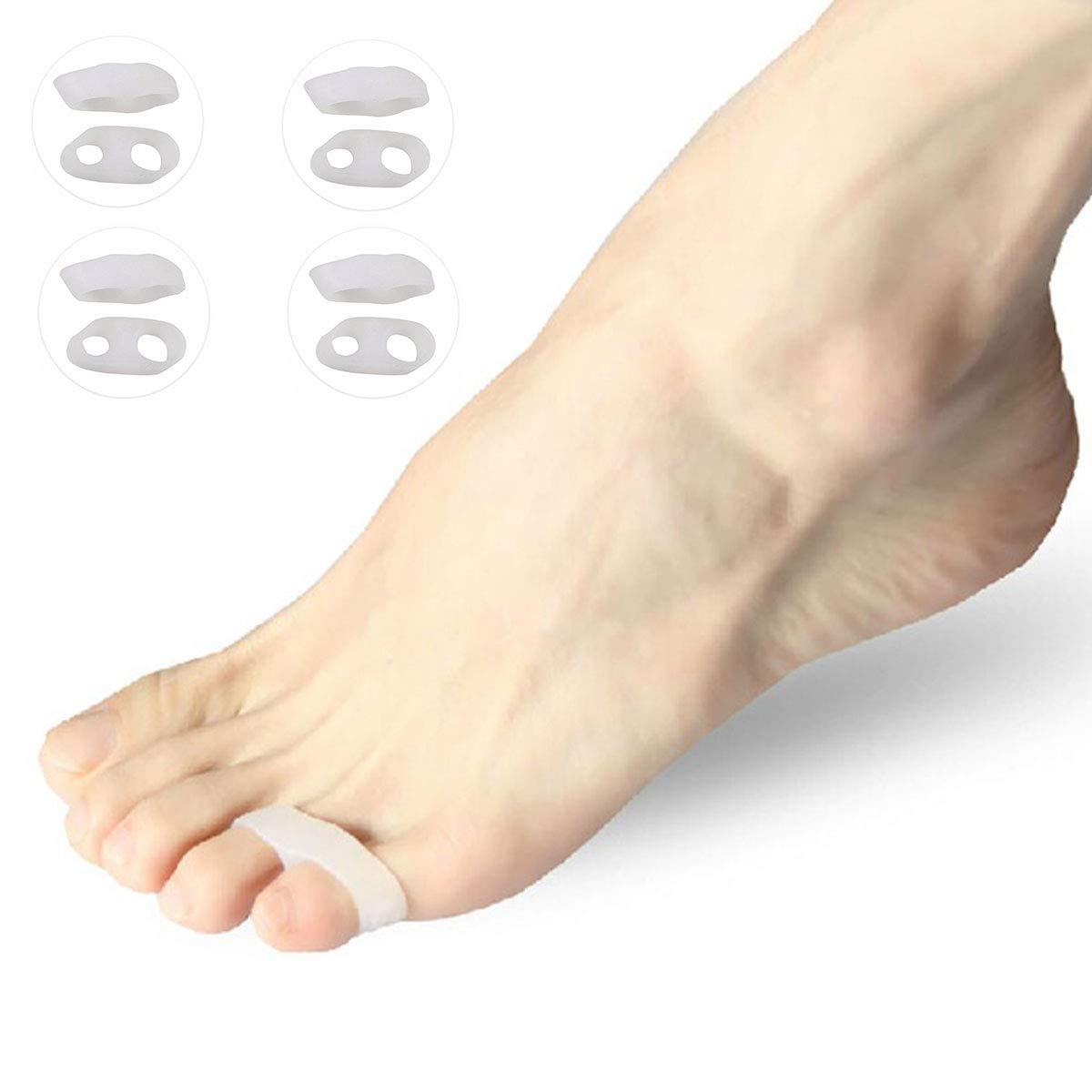 Pedimend doppio foro piccole dita – mignolo alluce valgo Protector Bunion regolatore – allevia la pressione/evitare Squeezing – per uomini e donne – cura dei piedi