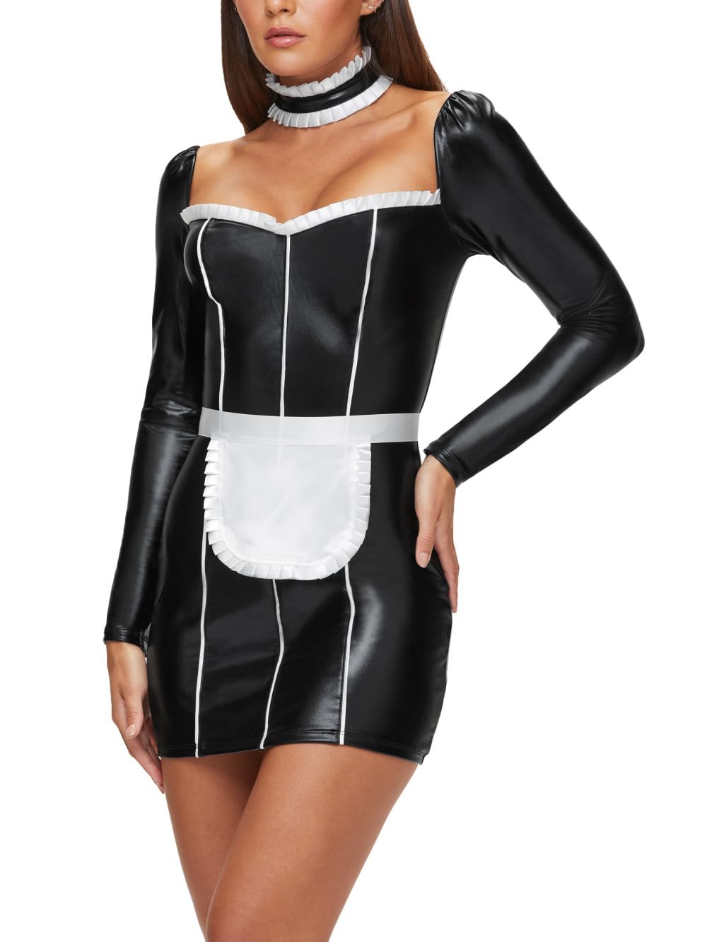 Ann Summers Maid Costume - Clothing Maid Costume - Adult Maid Dress for Woman - Maid Outfit Lingerie Sets - French Maid Outfits for Women - Halloween Costume - Adult Fancy Dress