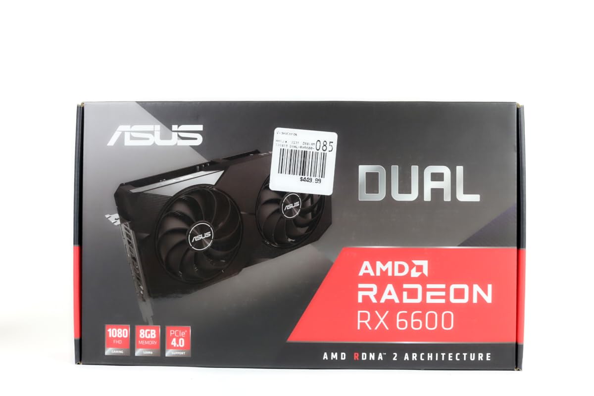 Amazon | ASUS Dual AMD Radeon™ RX 6600 8GB GDDR6 ゲーミング