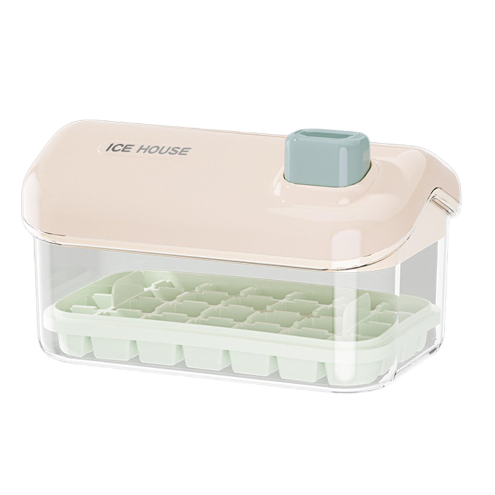 Xinsheinelry Organizers Set Ice Molds Practical Press Cube Tray for Freeze Drink and Dessert Food Grade Maker