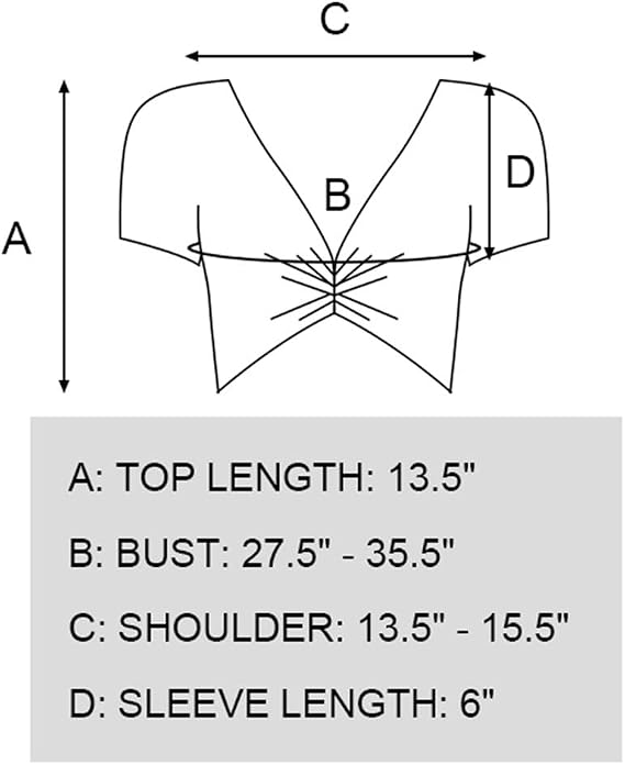 Belly Dance Short Sleeved Wrap Top
