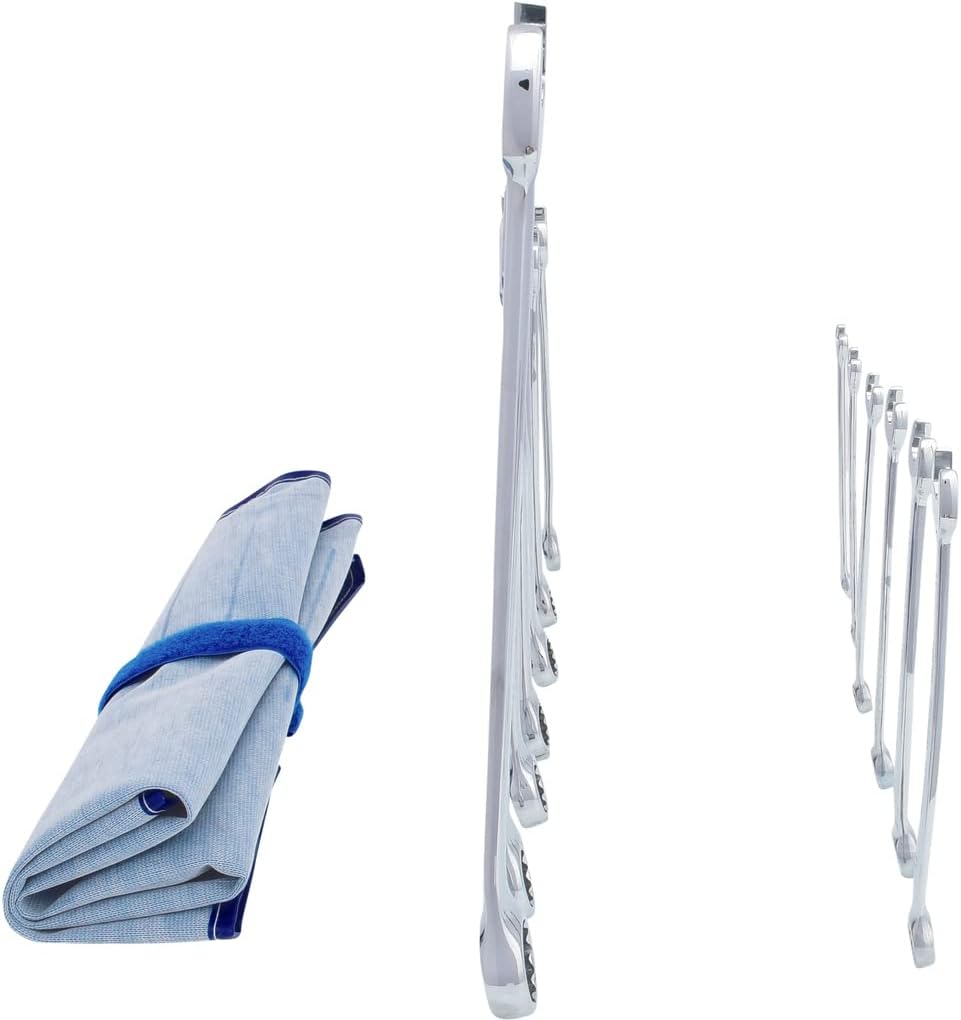 CHROMEplus Combination spanner set, offset, 13 pcs