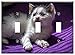 Switch Plate Triple Toggle - Baby Cat Cat Baby Kitten Young Cat Cat Snuggle 3