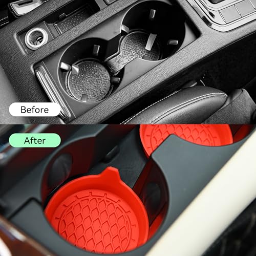 4PCS Posavasos de silicona antideslizante para auto miniatura 4