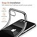 TORRAS Crystal Clear for iPhone 7 8 SE Case, [Anti-Yellowing][Military-Grade Protection], Slim Transparent Anti-Scratch Back, Soft Bumper, Non-Slip Protective Phone Cover, Clear Black