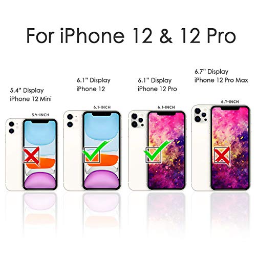 For Iphone 12, Iphone 12 Pro, Designed Flip Wallet Phone Case Cover, A24818 Halloween Horror Skull 24818 #TOP7