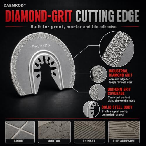 DAEMKOD 20PCS Diamond Oscillating Tool Blades